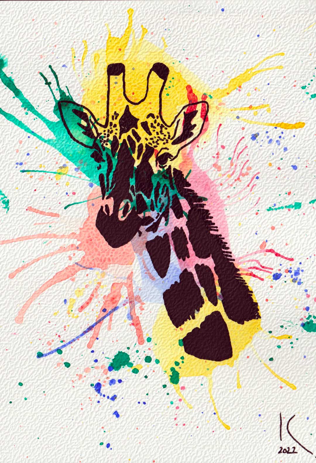 Éclats d'art girafe