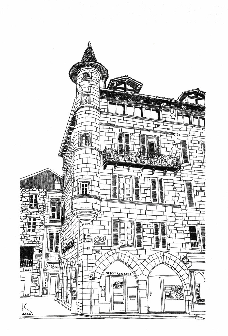 Place Carnot Figeac © Kainda Chic