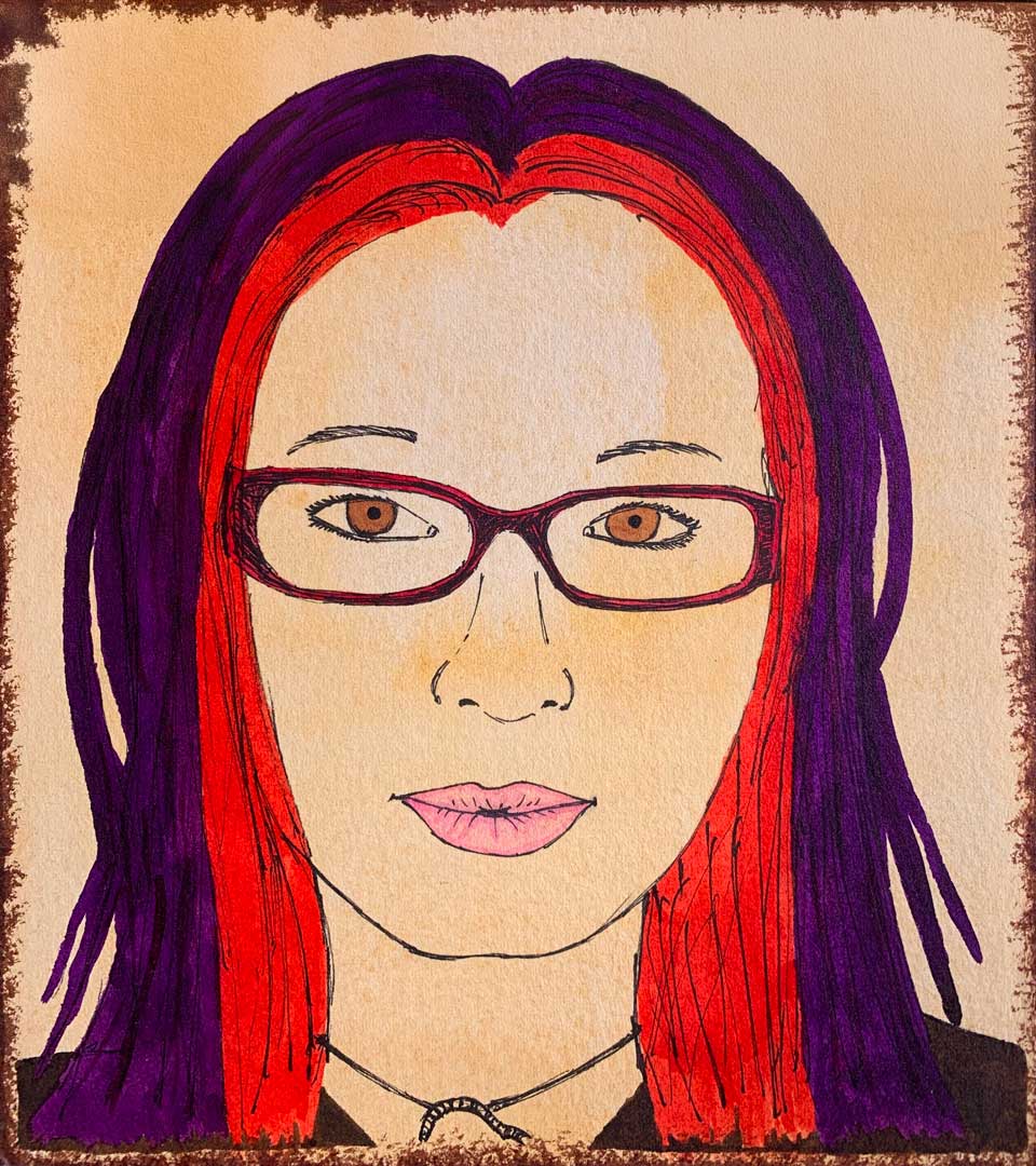 Aquarelle auto-portrait