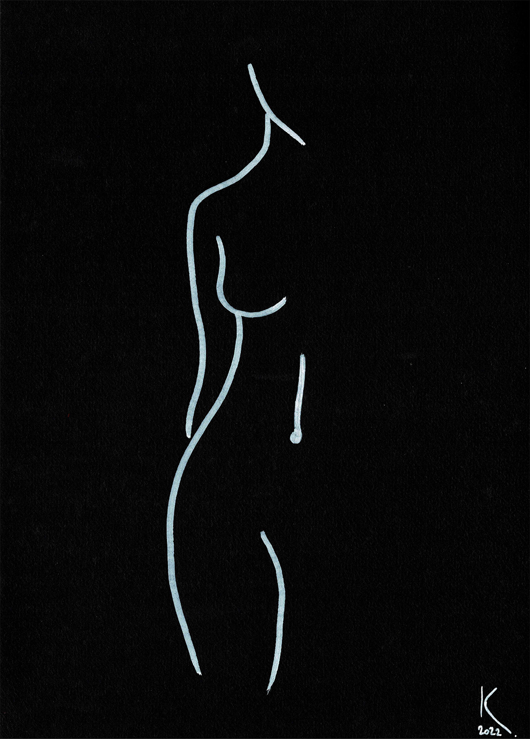 Nu blanc femme
