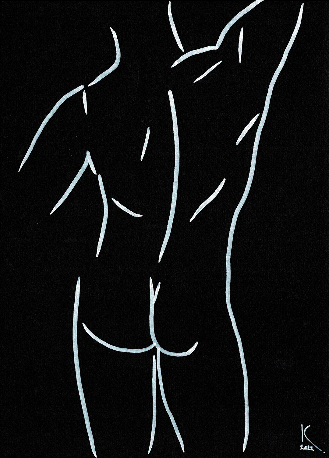 Nu blanc homme